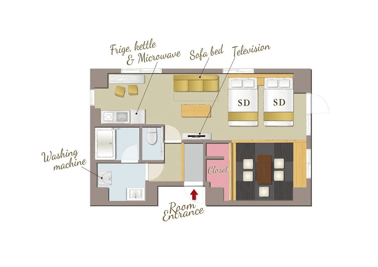Apartment Resi Stay Andon Kyoto